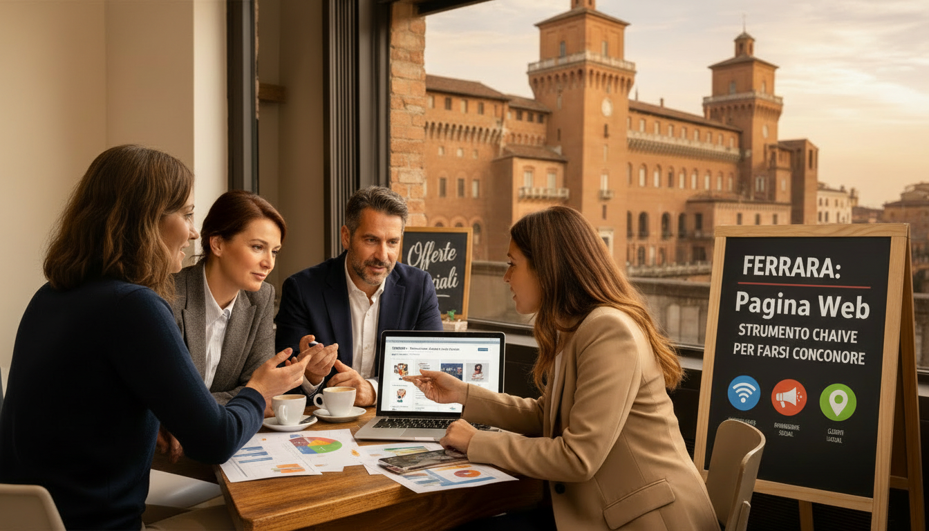 Pagina web Ferrara: strumento chiave per farsi conoscere