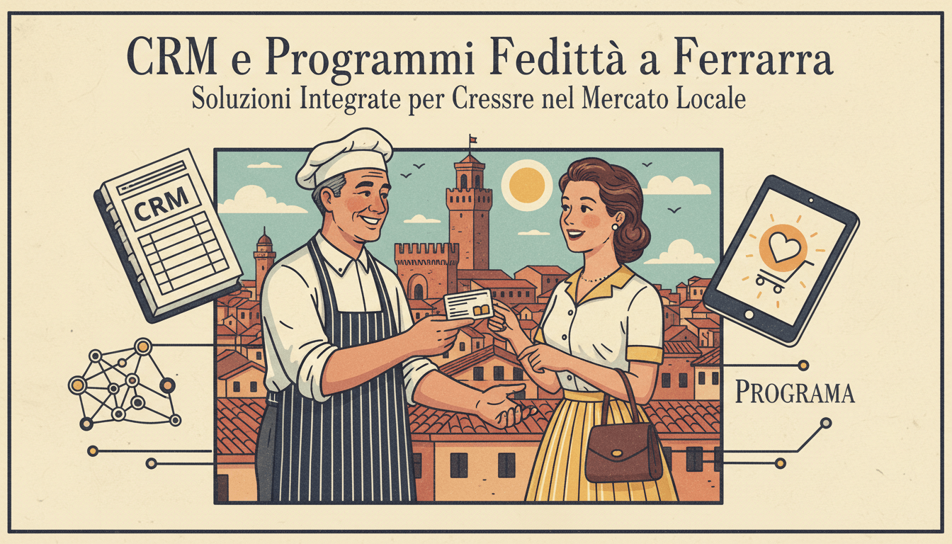 CRM e programmi fedeltà a Ferrara: soluzioni integrate per crescere nel mercato locale