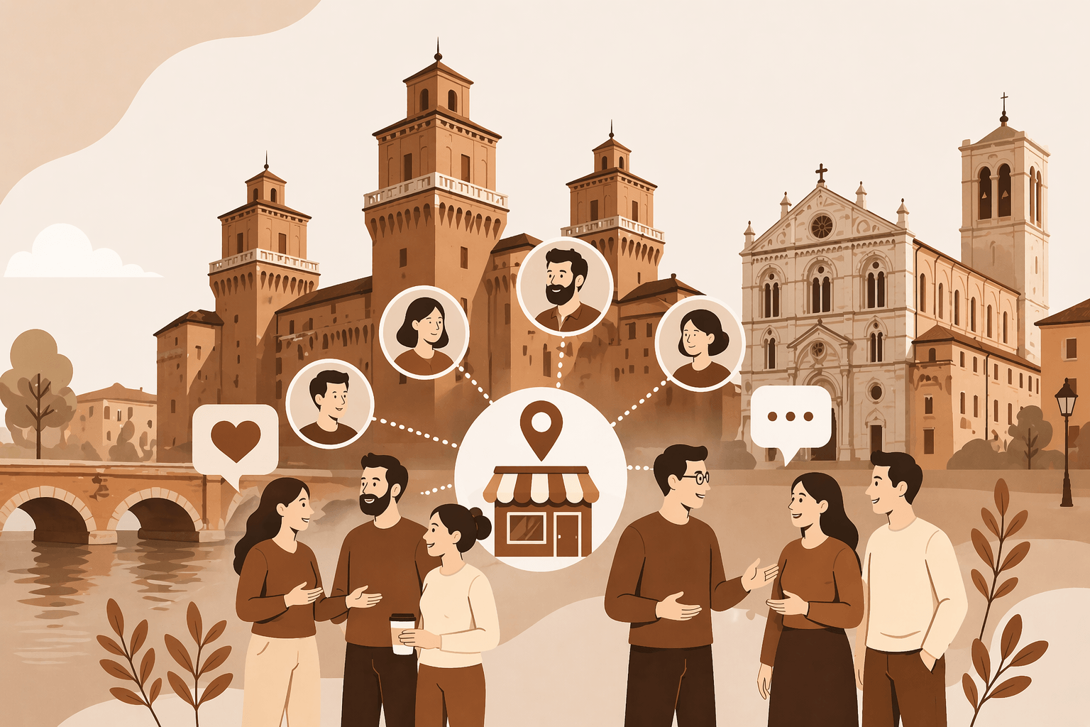 Come creare una community locale per la tua attività a Ferrara